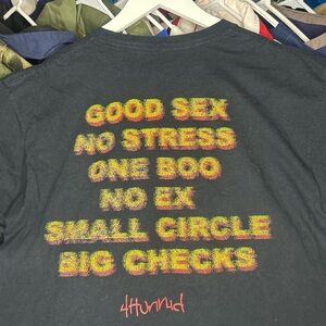 YG 4Hunnid Obscure Rap Hip Hop Streetwear Black Faded T-Shirt Large